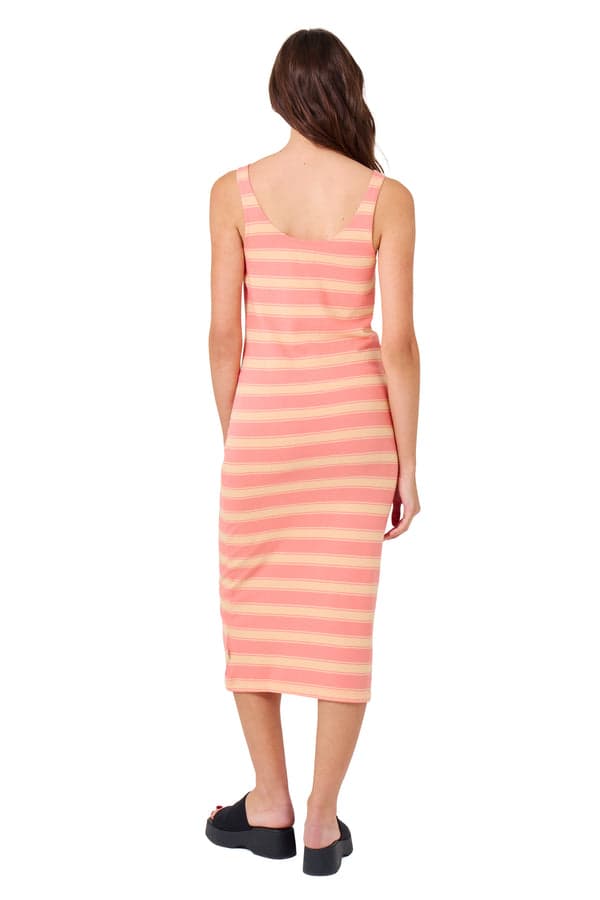 Hurley Better Days Midi Dress Burnt Coral