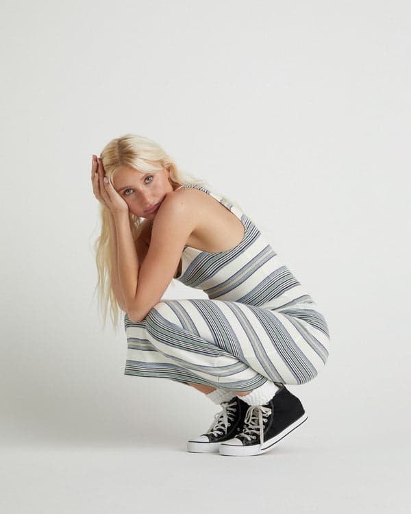 Hurley Better Days Midi Dress Off White