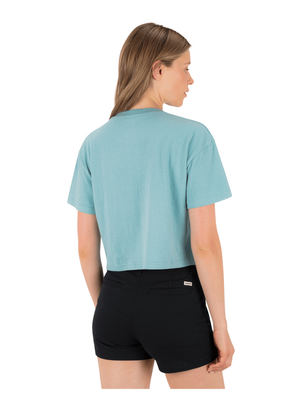Hurley Bliss Boxy Crop Tee REEF WATERS