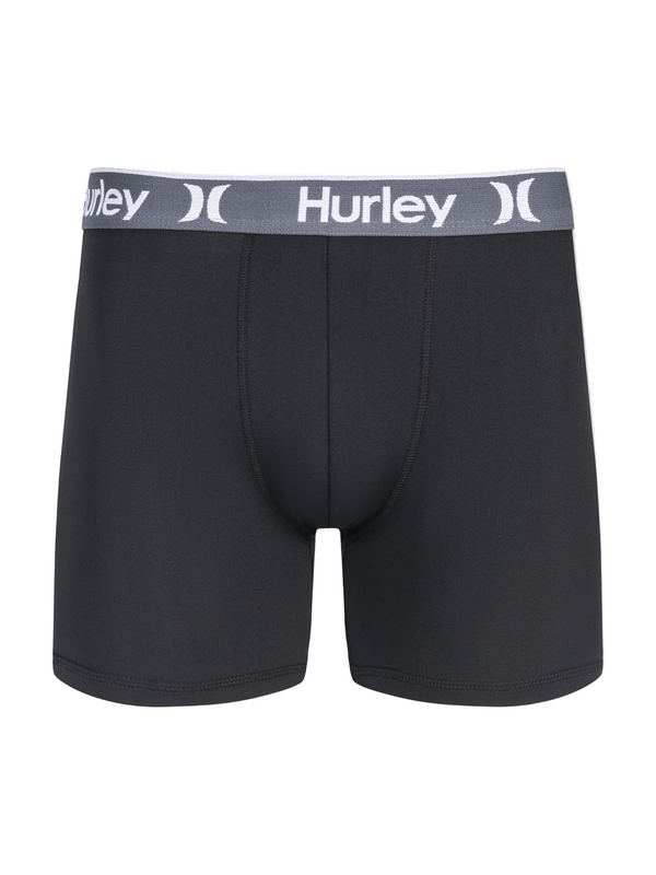 Hurley Boxer Brief Underwear (4 Pack) Black
