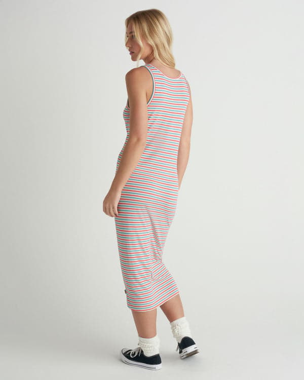 Hurley Breezy Midi Dress Coral Blossom