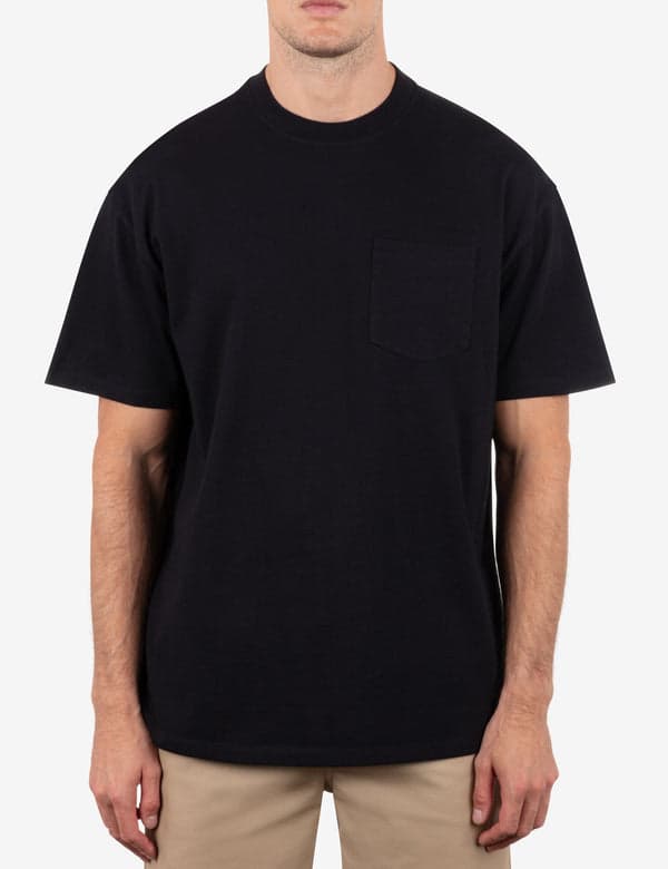 hurley Built Pocket Tee Short Sleeve Black