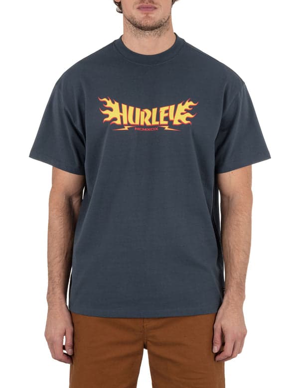 hurley Burnt Short Sleeve IRON ORE