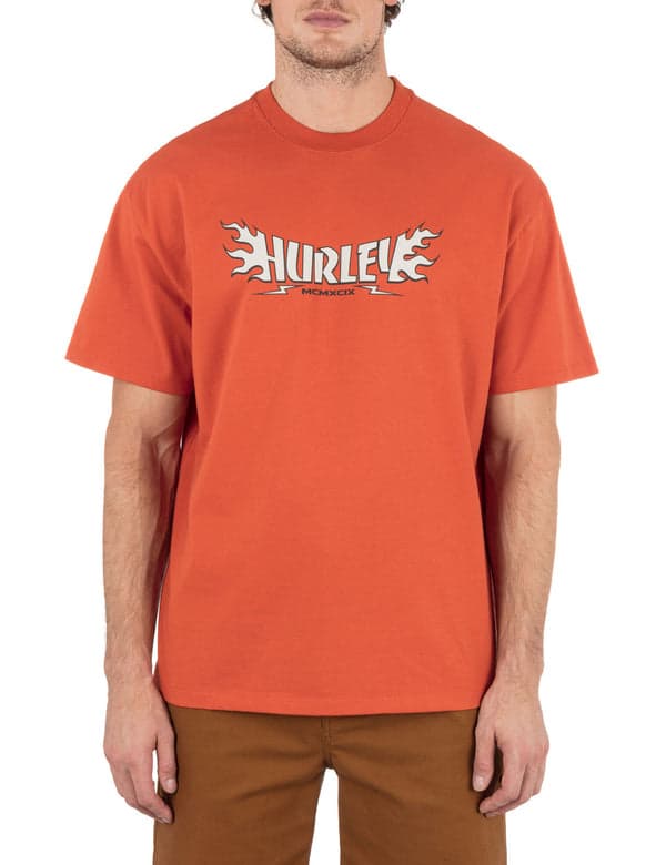 hurley Burnt Short Sleeve RUSTY CRIMSON
