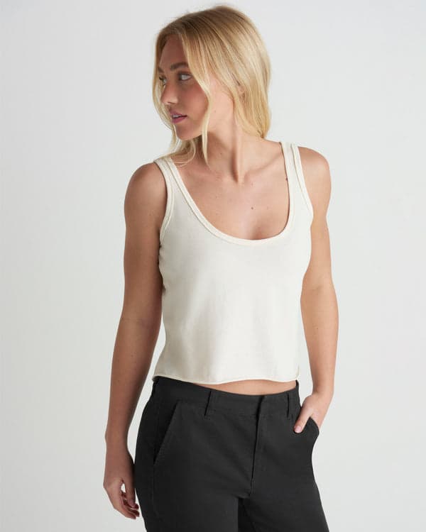 Hurley California Tank Off White