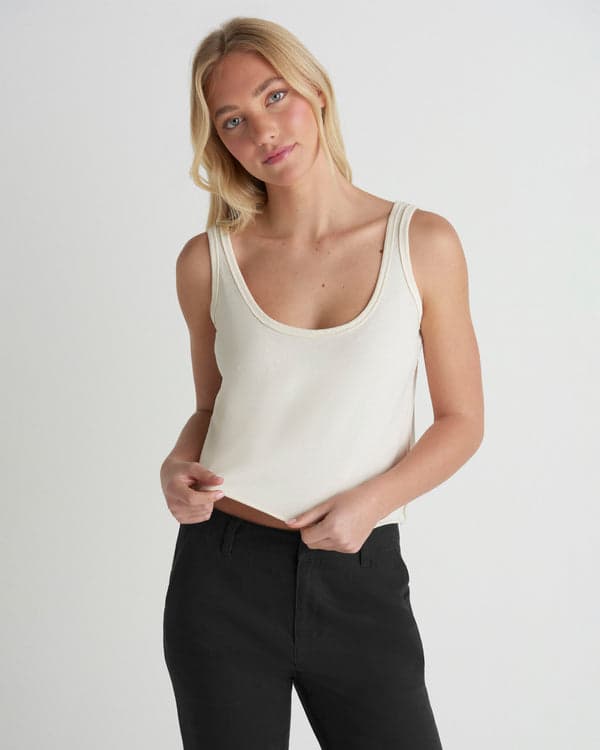 hurley California Tank Off White