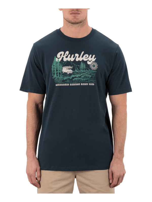 hurley Camp Short Sleeve Armored Navy