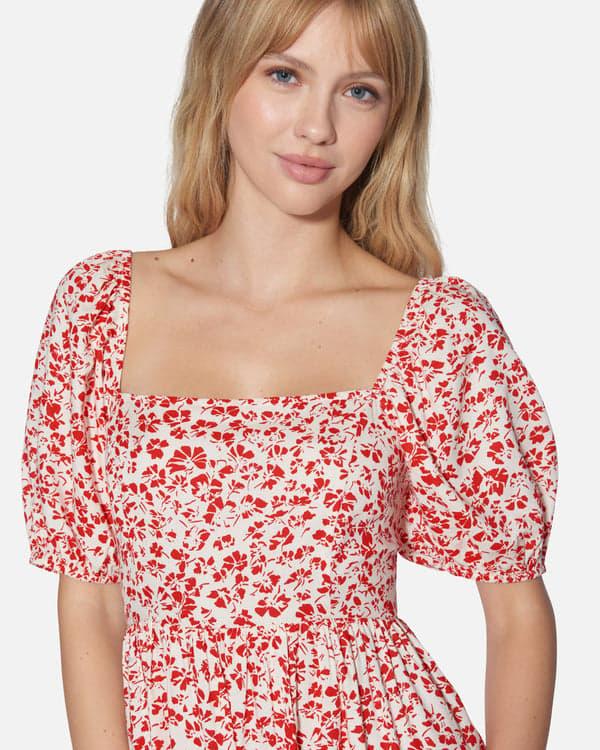 Hurley Carefree Maxi Dress Rococco Red