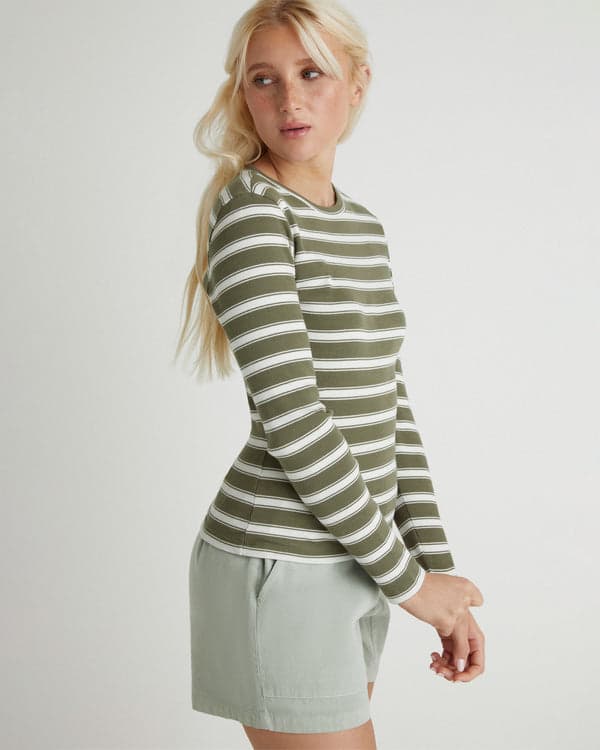 Hurley Carmel Long Sleeve Olive Grove