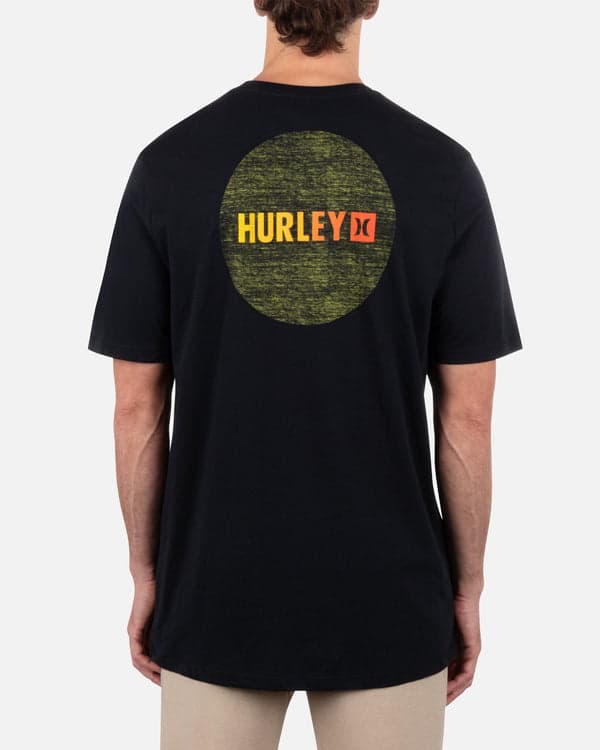 Hurley Circle Gradient Short Sleeve Black