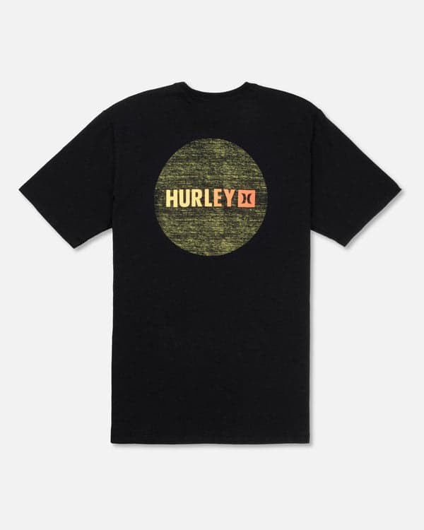 Hurley Circle Gradient Short Sleeve Black