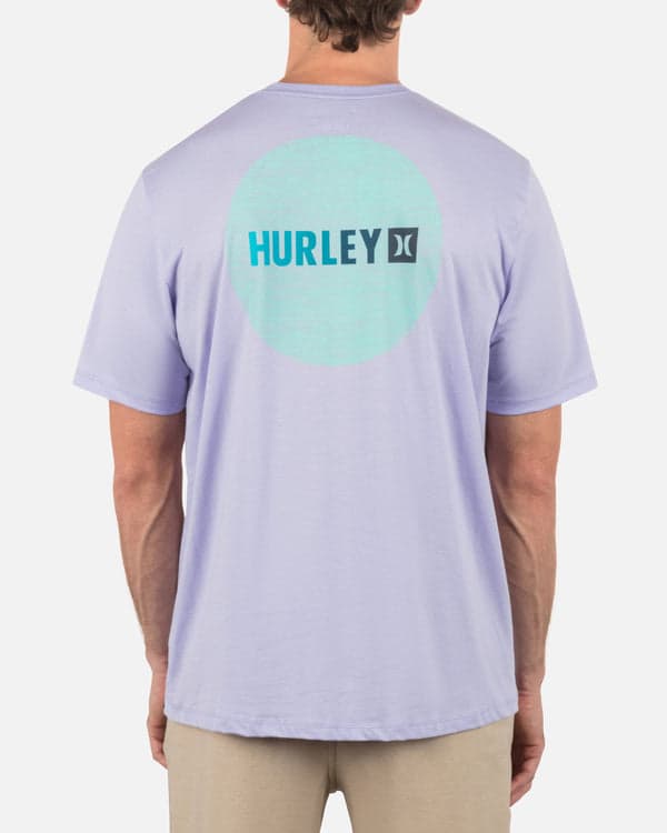 Hurley Circle Gradient Short Sleeve Lavendar Mist