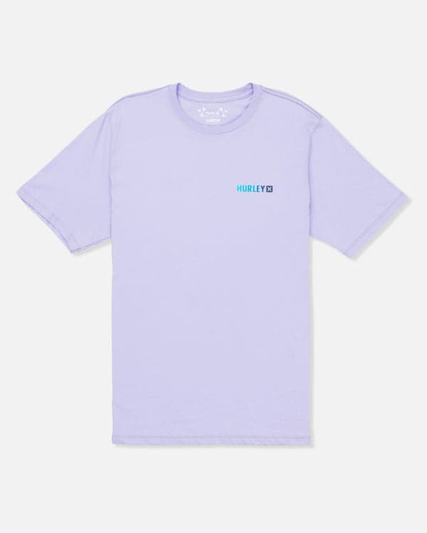 Hurley Circle Gradient Short Sleeve Lavendar Mist