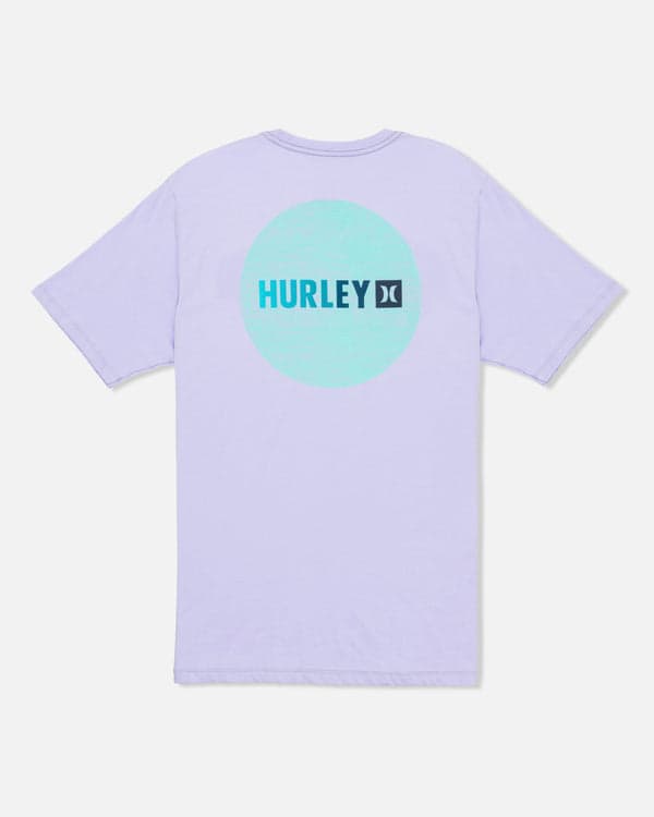 Hurley Circle Gradient Short Sleeve Lavendar Mist