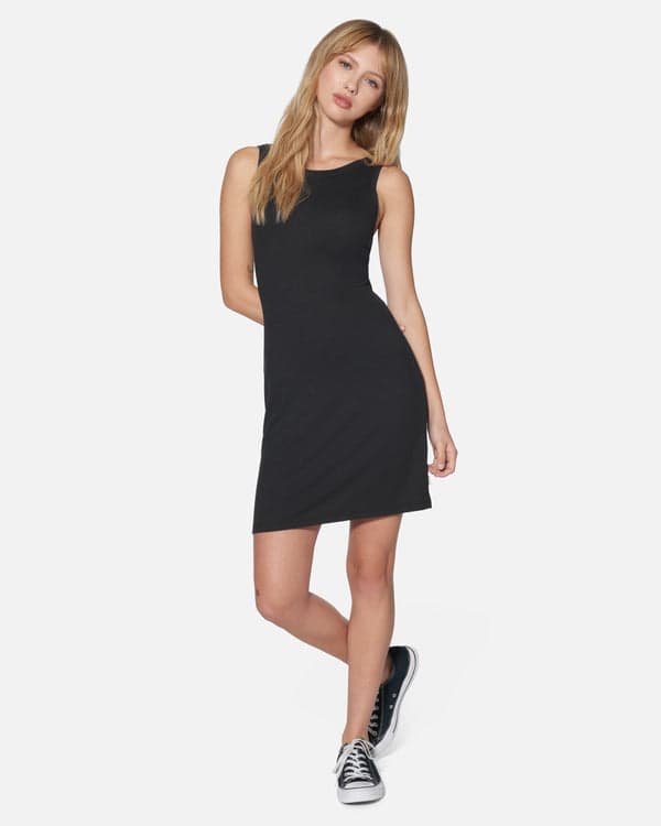 hurley Coastal Mini Dress Black