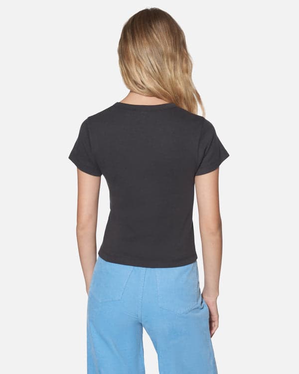 Hurley Coastline Baby Tee Off Black