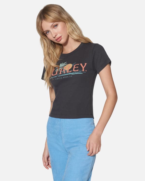 Hurley Coastline Baby Tee Off Black