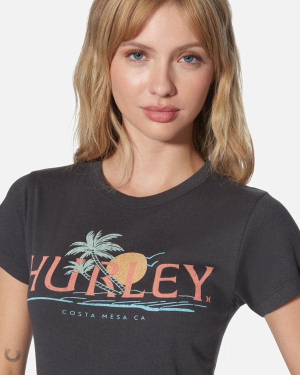 Hurley Coastline Baby Tee Off Black