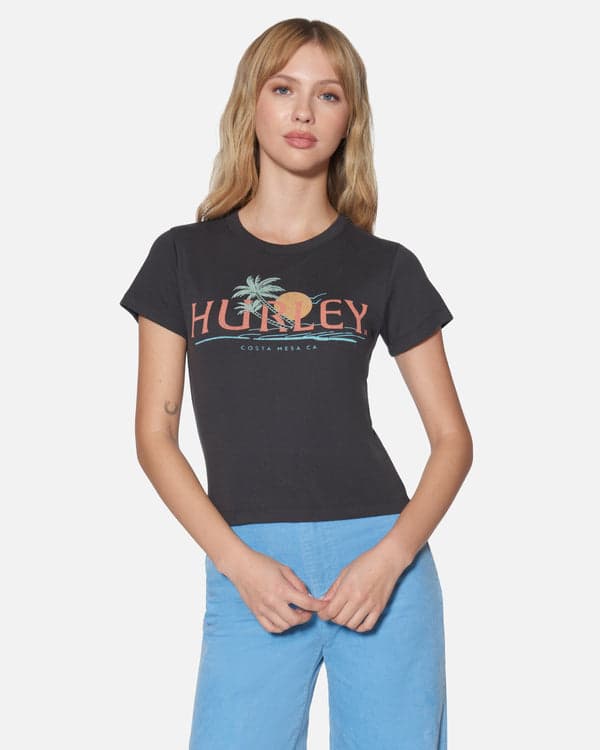 hurley Coastline Baby Tee Off Black