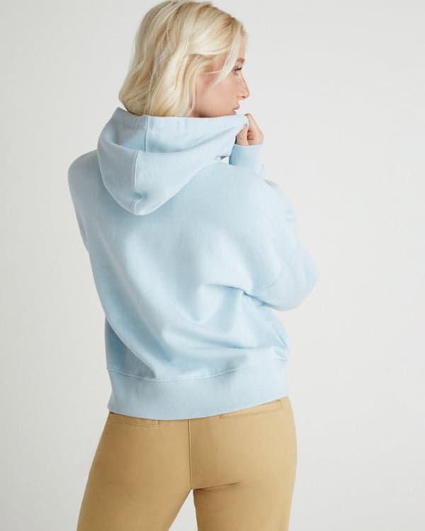 Hurley Coastline Crop Zip Hoodie Skyway