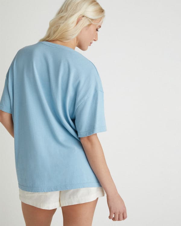 Hurley Collegiate Boyfriend Tee Dusk Blue