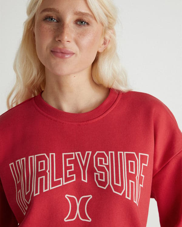 Hurley Collegiate Crew Rococco Red
