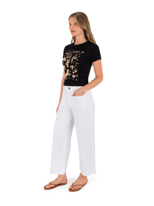 Hurley Country Road Baby Tee BLACK