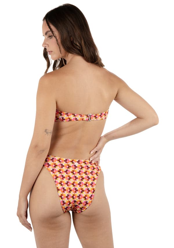 Hurley Daisy Tile Bandeau Coral Blossom