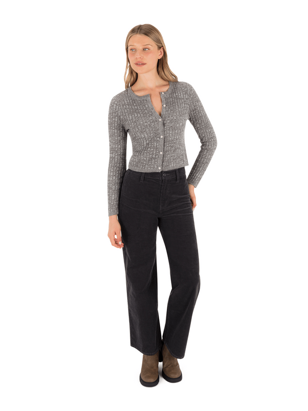 hurley Day Trip Cardigan CHARCOAL HEATHER