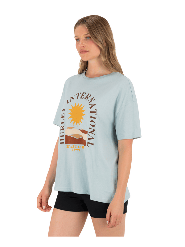 Hurley Death Valley Boyfriend Tee STARLIGHT BLUE