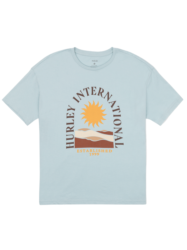 Hurley Death Valley Boyfriend Tee STARLIGHT BLUE