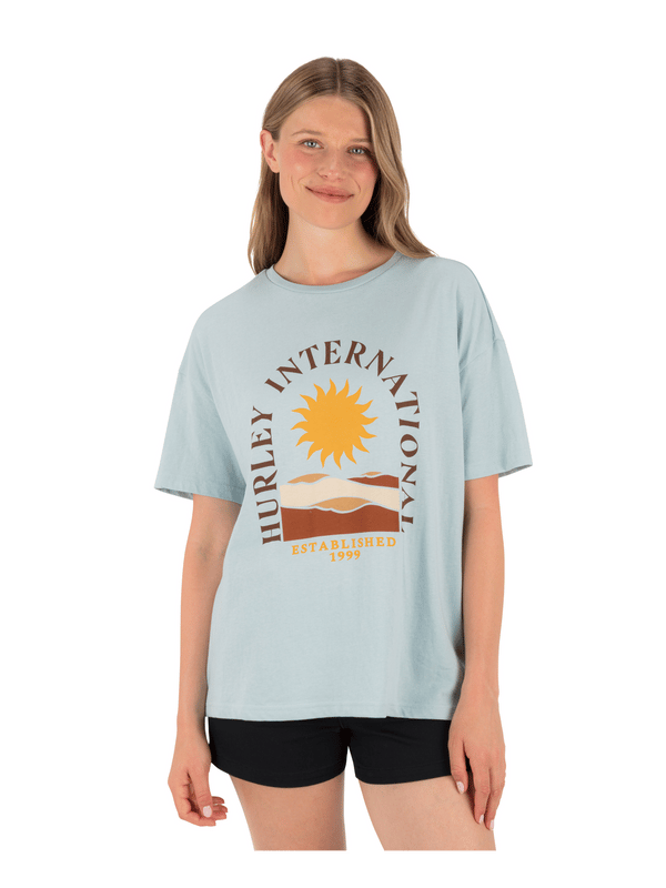 hurley Death Valley Boyfriend Tee STARLIGHT BLUE