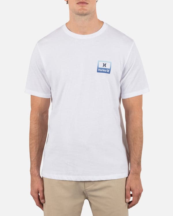 hurley Divide Short Sleeve White