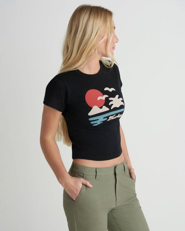 Hurley El Dorado Baby Tee Black