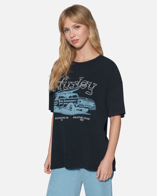 Hurley Enjoy The Good Boyfriend Tee Black