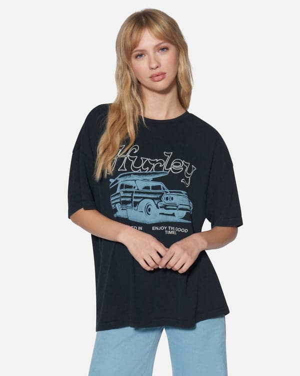 hurley Enjoy The Good Boyfriend Tee Black