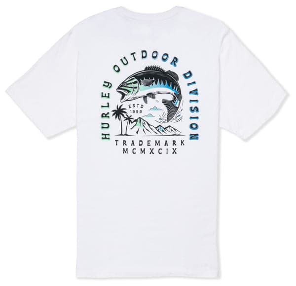 Hurley Everyday Calico Short Sleeve WHITE