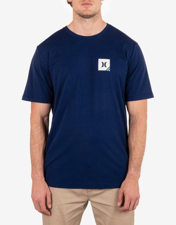 hurley Everyday Corner Short Sleeve MIDNIGHT AQUA