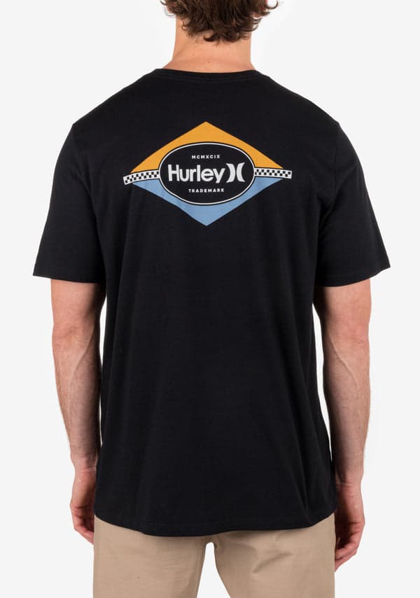 Hurley Everyday Divide Short Sleeve BLACK