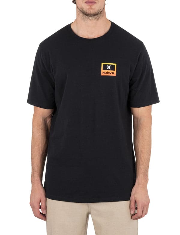 hurley Everyday Divide Short Sleeve BLACK