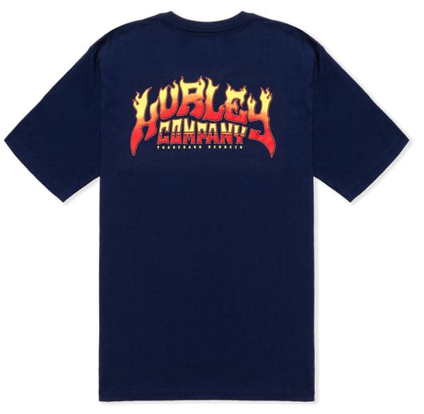 Hurley Everyday H Flame Short Sleeve MIDNIGHT AQUA