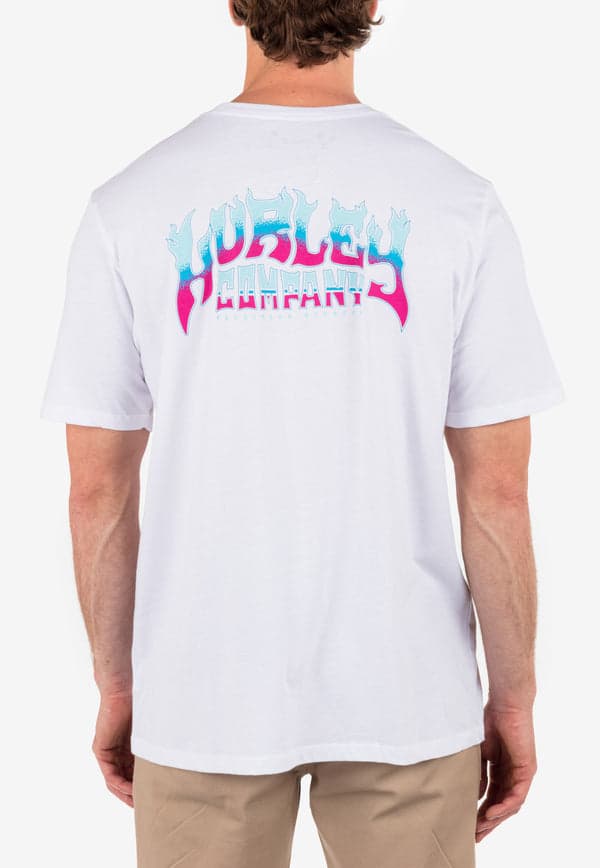 Hurley Everyday H Flame Short Sleeve WHITE