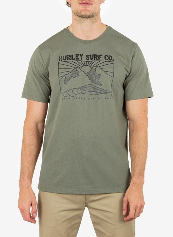 hurley Everyday H2O Dri Horizon Line Slub ARMY