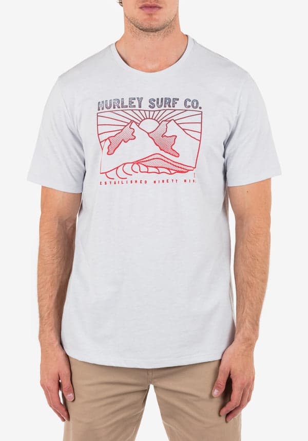 hurley Everyday H2O Dri Horizon Line Slub PLATINUM