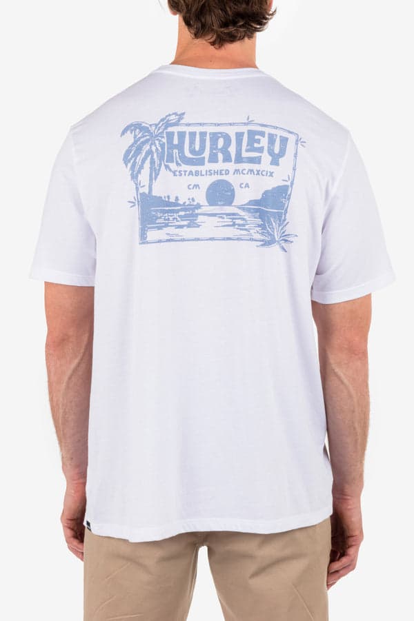 Hurley Everyday Island Vibes Short Sleeve WHITE