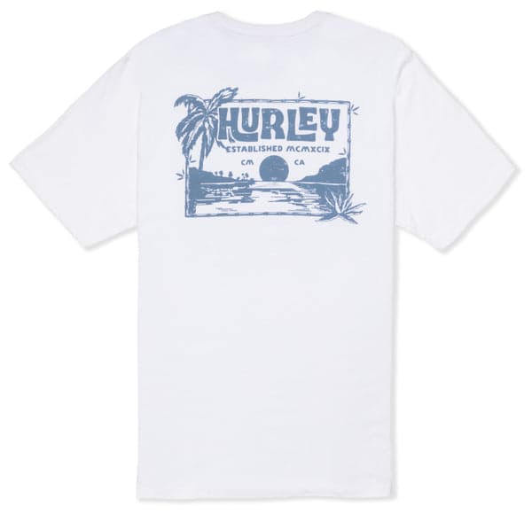Hurley Everyday Island Vibes Short Sleeve WHITE