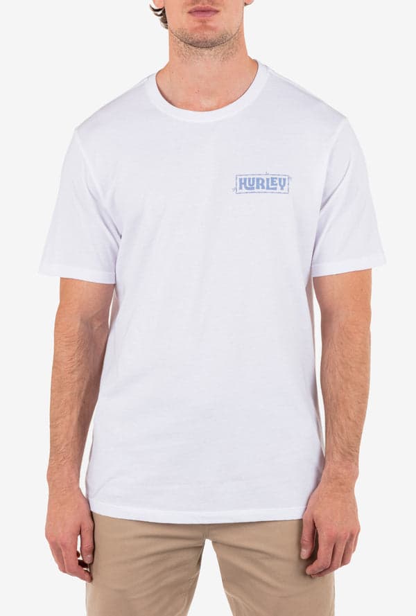 hurley Everyday Island Vibes Short Sleeve WHITE