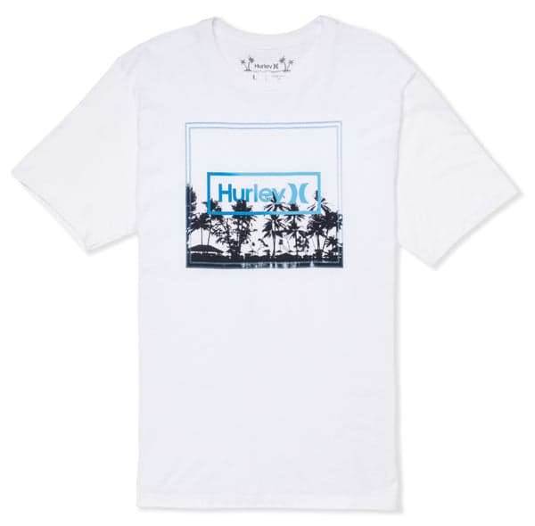 Hurley Everyday Newspaper Short Sleeve WHITE