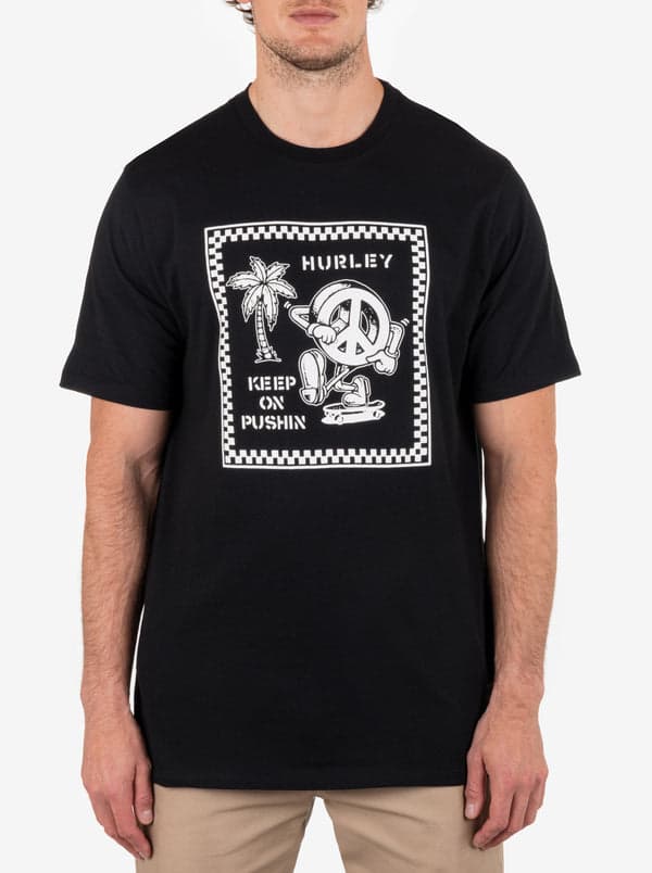hurley Everyday Pushin Short Sleeve BLACK