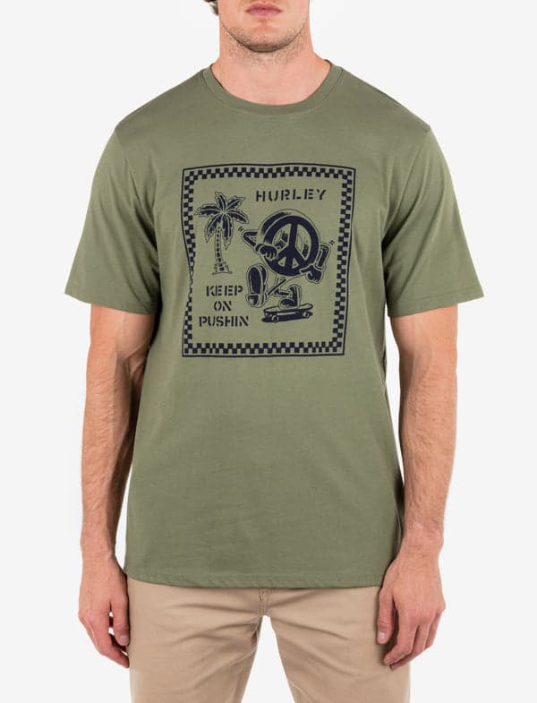 hurley Everyday Pushin Short Sleeve MALVERDE